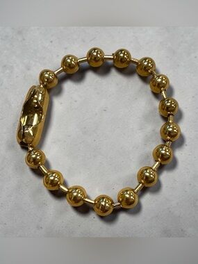 Plunder Gold Beaded Connector Bracelet Ring
